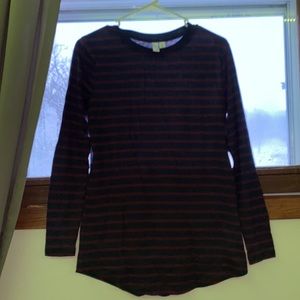Striped long sleeve shirt